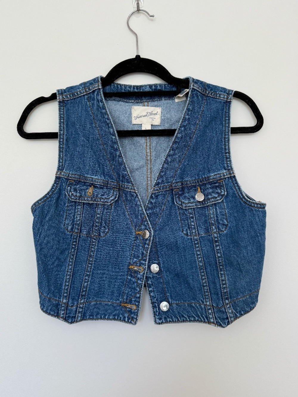 Universal Threads Denim Button-Up Vest